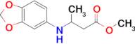 Methyl 3-[(1,3-dioxaindan-5-yl)amino]butanoate