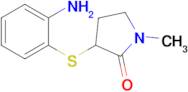 3-[(2-aminophenyl)sulfanyl]-1-methylpyrrolidin-2-one