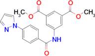 1,3-Dimethyl 5-[4-(1h-pyrazol-1-yl)benzamido]benzene-1,3-dicarboxylate