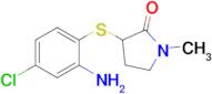 3-[(2-amino-4-chlorophenyl)sulfanyl]-1-methylpyrrolidin-2-one