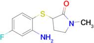 3-[(2-amino-4-fluorophenyl)sulfanyl]-1-methylpyrrolidin-2-one