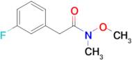 2-(3-Fluorophenyl)-n-methoxy-n-methylacetamide