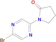 1-(5-Bromopyrazin-2-yl)pyrrolidin-2-one