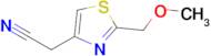 2-[2-(methoxymethyl)-1,3-thiazol-4-yl]acetonitrile