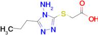 2-[(4-amino-5-propyl-4h-1,2,4-triazol-3-yl)sulfanyl]acetic acid