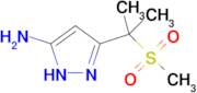 3-(2-Methanesulfonylpropan-2-yl)-1h-pyrazol-5-amine