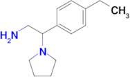 2-(4-Ethylphenyl)-2-(pyrrolidin-1-yl)ethan-1-amine