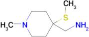 [1-methyl-4-(methylsulfanyl)piperidin-4-yl]methanamine