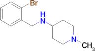 n-[(2-bromophenyl)methyl]-1-methylpiperidin-4-amine