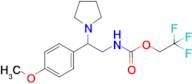 2,2,2-Trifluoroethyl n-[2-(4-methoxyphenyl)-2-(pyrrolidin-1-yl)ethyl]carbamate