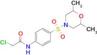 2-Chloro-n-{4-[(2,6-dimethylmorpholin-4-yl)sulfonyl]phenyl}acetamide