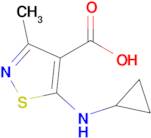 5-(Cyclopropylamino)-3-methyl-1,2-thiazole-4-carboxylic acid