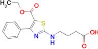 4-{[5-(ethoxycarbonyl)-4-phenyl-1,3-thiazol-2-yl]amino}butanoic acid