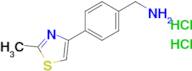 [4-(2-methyl-1,3-thiazol-4-yl)phenyl]methanamine dihydrochloride