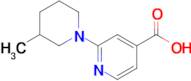 2-(3-Methylpiperidin-1-yl)pyridine-4-carboxylic acid