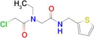 2-Chloro-n-ethyl-n-{[(thiophen-2-ylmethyl)carbamoyl]methyl}acetamide