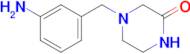4-[(3-aminophenyl)methyl]piperazin-2-one