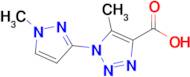 5-Methyl-1-(1-methyl-1h-pyrazol-3-yl)-1h-1,2,3-triazole-4-carboxylic acid