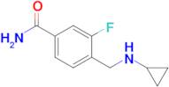 4-[(cyclopropylamino)methyl]-3-fluorobenzamide