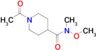 1-Acetyl-n-methoxy-n-methylpiperidine-4-carboxamide