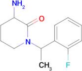 3-Amino-1-[1-(2-fluorophenyl)ethyl]piperidin-2-one