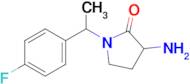 3-Amino-1-[1-(4-fluorophenyl)ethyl]pyrrolidin-2-one