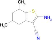 2-Amino-5,7-dimethyl-4,5,6,7-tetrahydro-1-benzothiophene-3-carbonitrile