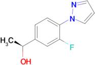 (1s)-1-[3-fluoro-4-(1h-pyrazol-1-yl)phenyl]ethan-1-ol