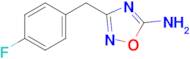 3-[(4-fluorophenyl)methyl]-1,2,4-oxadiazol-5-amine