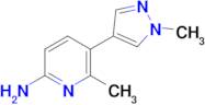 6-Methyl-5-(1-methyl-1h-pyrazol-4-yl)pyridin-2-amine