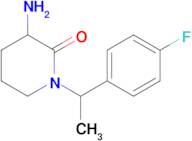 3-Amino-1-[1-(4-fluorophenyl)ethyl]piperidin-2-one