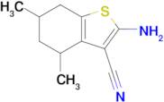 2-Amino-4,6-dimethyl-4,5,6,7-tetrahydro-1-benzothiophene-3-carbonitrile