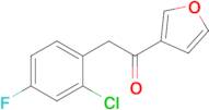 2-(2-Chloro-4-fluorophenyl)-1-(furan-3-yl)ethan-1-one