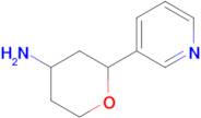 2-(Pyridin-3-yl)oxan-4-amine