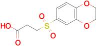 3-(2,3-Dihydro-1,4-benzodioxine-6-sulfonyl)propanoic acid