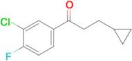 1-(3-Chloro-4-fluorophenyl)-3-cyclopropylpropan-1-one