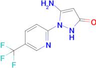 5-amino-1-[5-(trifluoromethyl)pyridin-2-yl]-2,3-dihydro-1H-pyrazol-3-one