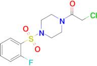 2-Chloro-1-[4-(2-fluorobenzenesulfonyl)piperazin-1-yl]ethan-1-one