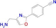4-[4-(aminomethyl)-1,3-oxazol-2-yl]benzonitrile