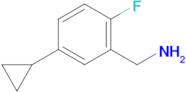 (5-Cyclopropyl-2-fluorophenyl)methanamine