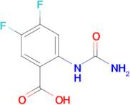 2-(Carbamoylamino)-4,5-difluorobenzoic acid