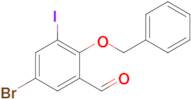 2-(benZyloxy)-5-bromo-3-iodobenzaldehyde