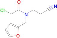 2-Chloro-n-(2-cyanoethyl)-n-[(furan-2-yl)methyl]acetamide