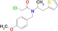 2-Chloro-n-[(4-methoxyphenyl)methyl]-n-[1-(thiophen-2-yl)propan-2-yl]acetamide