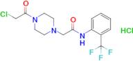 2-[4-(2-chloroacetyl)piperazin-1-yl]-n-[2-(trifluoromethyl)phenyl]acetamide hydrochloride