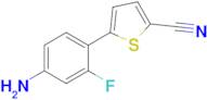 5-(4-Amino-2-fluorophenyl)thiophene-2-carbonitrile