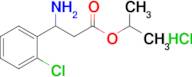 Propan-2-yl 3-amino-3-(2-chlorophenyl)propanoate hydrochloride