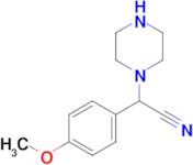 2-(4-Methoxyphenyl)-2-(piperazin-1-yl)acetonitrile