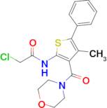 2-Chloro-n-[4-methyl-3-(morpholine-4-carbonyl)-5-phenylthiophen-2-yl]acetamide