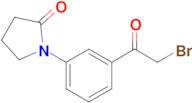 1-[3-(2-bromoacetyl)phenyl]pyrrolidin-2-one